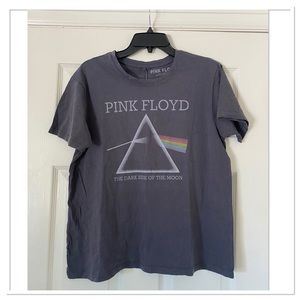 Women’s Licensed Classic Rock Band Short Sleeve T-Shirt Pink Floyd